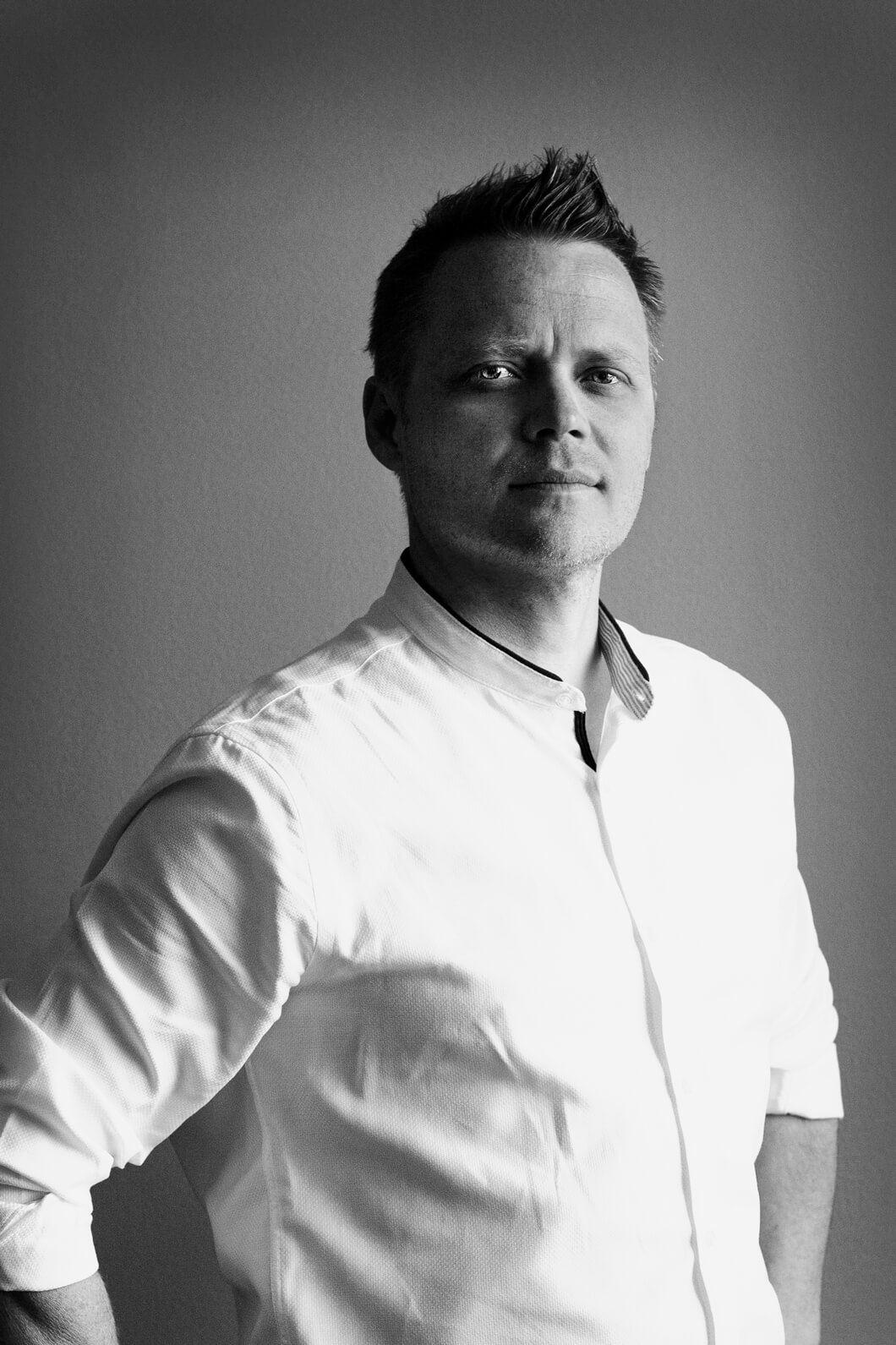 Porträtt av Rasmus Linné.